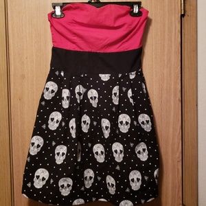 Sourpuss Sugar Skull Tube Dress